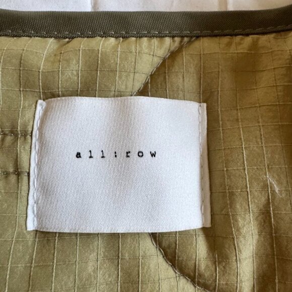 All:Row Womans S/M Quilted Jacket Light Green - Picture 2 of 8